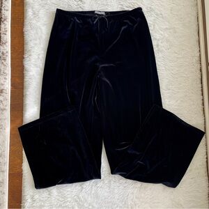 Old Navy Black Velvet Wide Leg Pants